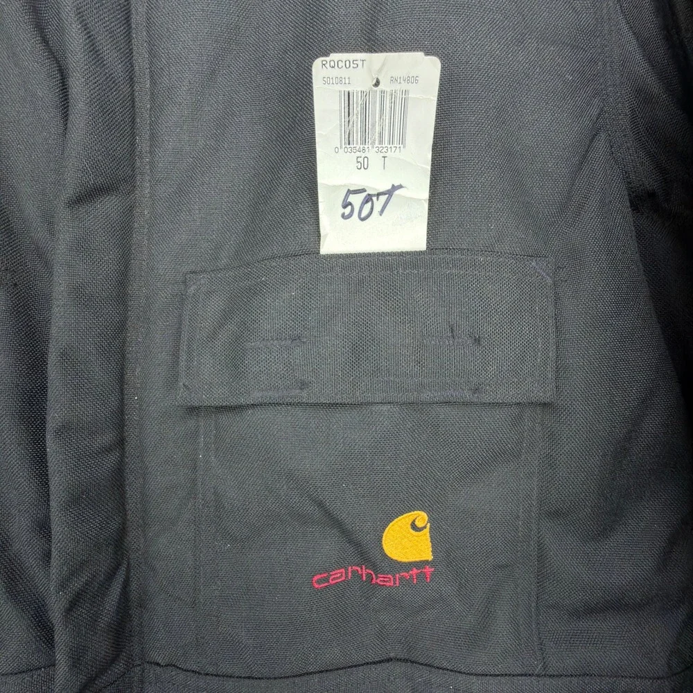Carhartt Extremes Arctic Quilt Lined Coveralls Black RQC05T Mens 50 Tall NWT NOS
